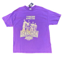 Load image into Gallery viewer, 2008 LA Lakers T Shirt Mens 2X-Large Purpl Graphic Kobe Gasol Western Conference