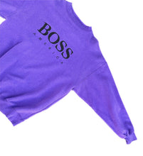 Load image into Gallery viewer, Vintage 90s Hugo Boss AMERICA Crewneck Sweatshirt Purple Size Medium
