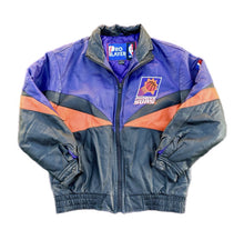 Load image into Gallery viewer, Vintage Phoenix Suns Pro Player Leather Jacket Mens Small Jeff Hamilton