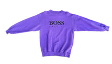 Load image into Gallery viewer, Vintage 90s Hugo Boss AMERICA Crewneck Sweatshirt Purple Size Medium