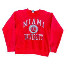 Load image into Gallery viewer, Vintage Miami University Sweatshirt Mens XL Red Oxford Ohio Jansport 90s