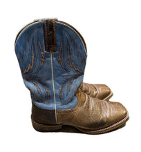 Load image into Gallery viewer, Ariat Mens Cowboy Boots 10.5 EE Arena Rebound Dusted Wheat Heritage Blue