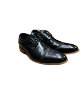 Load image into Gallery viewer, Stacy Adams Mens Black Leather Cap Toe Lace Up Oxford Dress Shoes Size 10
