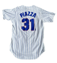 Load image into Gallery viewer, VTG Majestic New York Mets Mike Piazza Pinstripe Baseball Jersey Shirt L NWOT