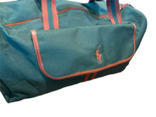 Load image into Gallery viewer, VTG Polo Ralph Lauren Fragrance Duffle Weekender Gym Bag Large Green Canvas Pony