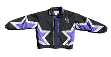 Load image into Gallery viewer, Vintage Starter Black Colorado Rockies MLB Full Zip  Puffer Jacket M Medium Rare