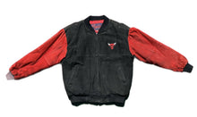 Load image into Gallery viewer, Vintage Jeff Hamilton Pro Sport Chicago Bulls NBA Leather  Jacket Size Medium