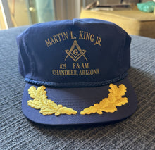 Load image into Gallery viewer, Vintage 80s 90s MLK Martin Luther King Jr. Blue Snapback Rope Hat Adjustable