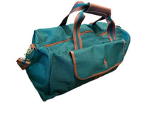 Load image into Gallery viewer, VTG Polo Ralph Lauren Fragrance Duffle Weekender Gym Bag Large Green Canvas Pony