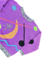 Load image into Gallery viewer, Vintage ESPRIT SPORT Sweater Women's Small Purple Knit Geometric Design Retro