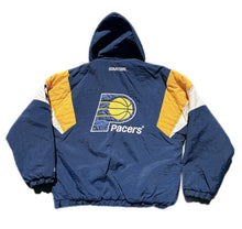 Load image into Gallery viewer, Vintage 90s Starter NBA Indiana Pacers 1/2 Zip Winter Puffer Parka Jacket Mens L