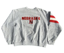Load image into Gallery viewer, Vintage Nebraska Cornhuskers Team Edition Sweatshirt Large L Gray
