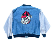Load image into Gallery viewer, NCAA Georgia Bulldogs Denim Jean Jacket XL Vintage