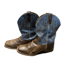 Load image into Gallery viewer, Ariat Mens Cowboy Boots 10.5 EE Arena Rebound Dusted Wheat Heritage Blue