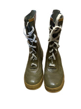 Load image into Gallery viewer, Vintage 1966 Bristol Thermoboot 100% Rubber Winter Boots Waterproof Green Sz 8