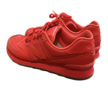 Load image into Gallery viewer, MEN'S NEW BALANCE 574 Sz 9.5 PERFORATED LEATHER MERCURY RED SHOES ML574PR