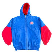 Load image into Gallery viewer, Vintage Logo 7 Chicago Cubs Jacket Men's Large Pullover Full Zip Puffer MLB Blue