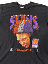 Load image into Gallery viewer, Vintage 90’s NBA Phoenix Suns Black Rare TSHIRT Artex Sportswear XXL 2XL