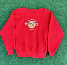 Load image into Gallery viewer, Vintage 90s Red Hard Rock Cafe Crewneck Sweatshirt Red Medium Phoenix