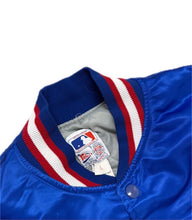 Load image into Gallery viewer, Vintage Felco Texas Rangers Satin Bomber Jacket Men’s Size L Large EUC