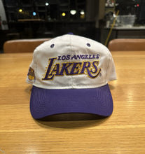 Load image into Gallery viewer, Vtg Los Angeles Lakers Sports Specialties Snapback Hat NBA Script The Twill LA