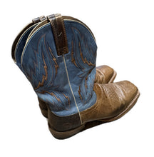 Load image into Gallery viewer, Ariat Mens Cowboy Boots 10.5 EE Arena Rebound Dusted Wheat Heritage Blue