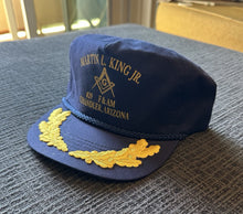 Load image into Gallery viewer, Vintage 80s 90s MLK Martin Luther King Jr. Blue Snapback Rope Hat Adjustable