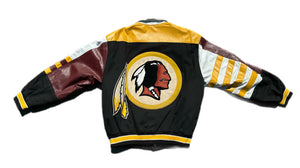 Washington Redskins Jacket Men M Medium NFL Jeff Hamilton Leather Vintage 90s