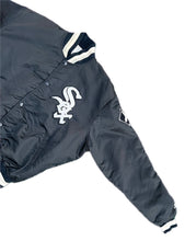 Load image into Gallery viewer, Vintage Chicago White Sox Starter Jacket Mens XL Black Diamond Collection Satin