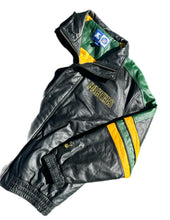 Load image into Gallery viewer, Green Bay Packers Leather Starter Jacket XL Jordan Love Team Excellent Condition