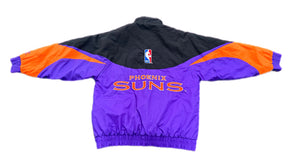 Vintage 90s Logo Athletic NBA Phoenix Suns Winter Parka Coat Jacket Mens Large L