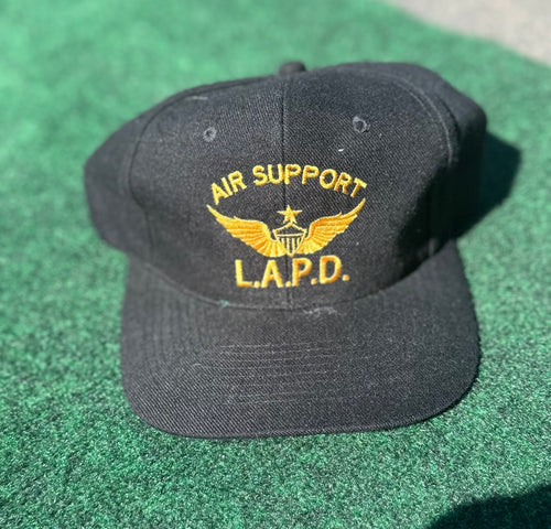 LAPD SnapBack Hat Air Support Los Angeles Police Vintage Made In USA