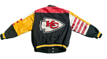 Load image into Gallery viewer, VTG Jeff Hamilton Kansas City Chiefs Leather Bomber Varsity Jacket Men XL NFL