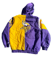 Load image into Gallery viewer, NFL Minnesota Vikings Starter Full Zip Puffer Jacket Coat Size Large L