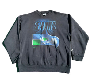 Seattle Seahawks Sweatshirt Men XL Vintage 90s NFL Football Pullover Sweater