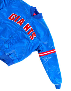 Vintage 90s New York Giants NFL Starter Pro Line Bomber Satin Jacket Men’s L