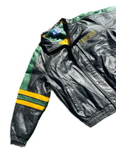 Load image into Gallery viewer, Green Bay Packers Leather Starter Jacket XL Jordan Love Team Excellent Condition