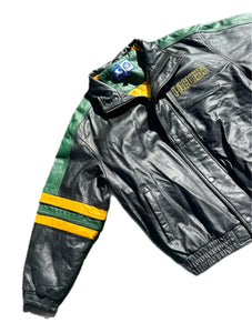 Green Bay Packers Leather Starter Jacket XL Jordan Love Team Excellent Condition