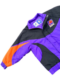 Vintage 90s Logo Athletic NBA Phoenix Suns Winter Parka Coat Jacket Mens Large L