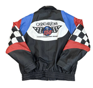 Vintage Casino Phoenix International Raceway Arizona 150 PIR Leather Jacket XL