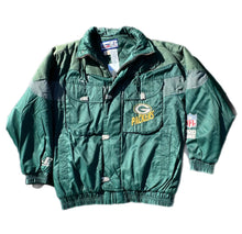 Load image into Gallery viewer, NFL Green Bay Packers Logo Athletic Pro Line Puffer Coat Jacket Men’s M Medium