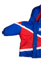 Load image into Gallery viewer, Vintage Giants Winter Jacket Kids 4T Play Football Blue Red Hooded