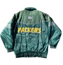 Load image into Gallery viewer, NFL Green Bay Packers Logo Athletic Pro Line Puffer Coat Jacket Men’s M Medium