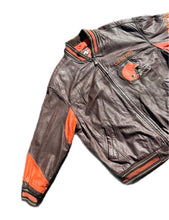 Load image into Gallery viewer, Vintage Carl Banks Leather Jacket Mens 2XL XXL Cleveland Browns NFL Football 90s