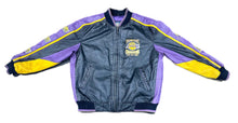 Load image into Gallery viewer, Vintage Los Angeles Lakers 3-Peat Leather Jacket Kobe Bryant &amp; Shaq Y2K Rare XL