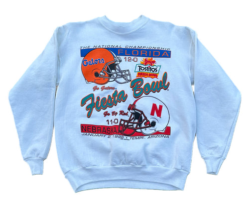 Vintage Starter 1996 Fiesta Bowl Huskers vs Gators Sweatshirt Crew Neck Medium