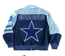 Load image into Gallery viewer, Vintage Jeff Hamilton NFL Dallas Cowboys Jacket Mens XXL Leather Wool Varsity