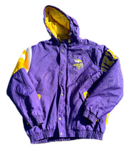 Load image into Gallery viewer, NFL Minnesota Vikings Starter Full Zip Puffer Jacket Coat Size Large L