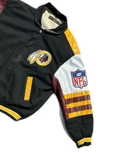 Washington Redskins Jacket Men M Medium NFL Jeff Hamilton Leather Vintage 90s