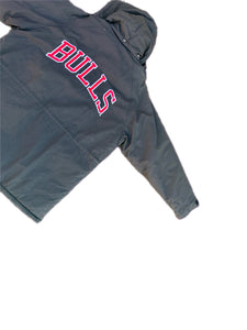 Chicago Bulls Starter VTG 90s Half Zip Hooded Pullover Puffer Jacket Mens L NWT